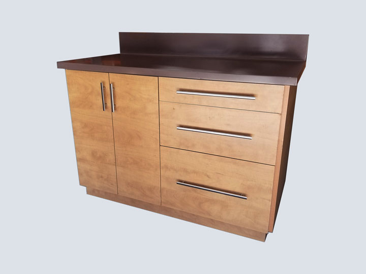 Cabinet - 4' - Medium Brown