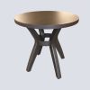 End Table - Round (Dark Wood)