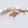 Waiting-Room-Furniture-Set---Cream-&-Medium-Wood
