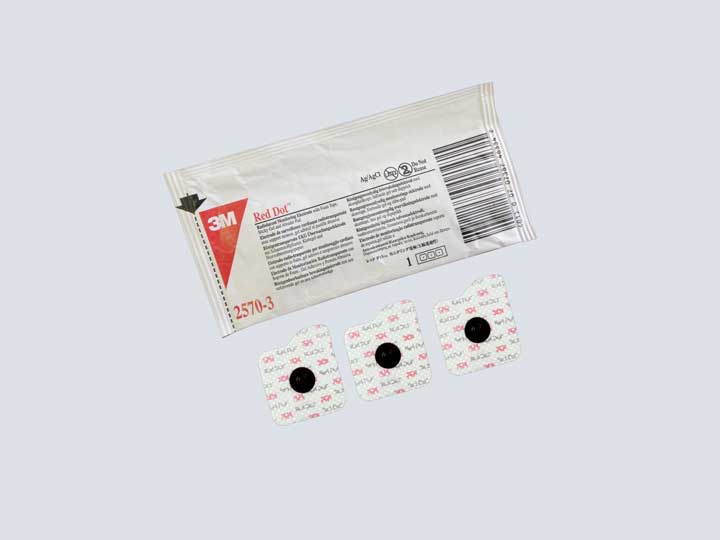 Red Dot Electrode Stickers - 3-Pack