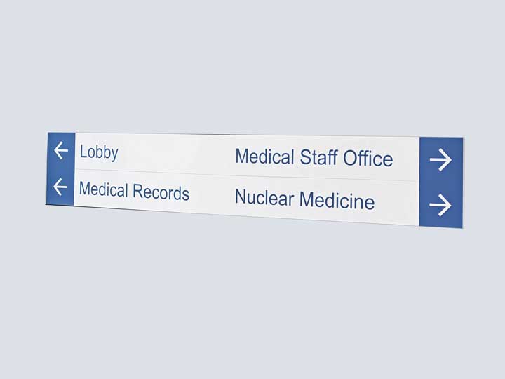Sign - Directional Long - Lobby Medical Records etc (60x10)