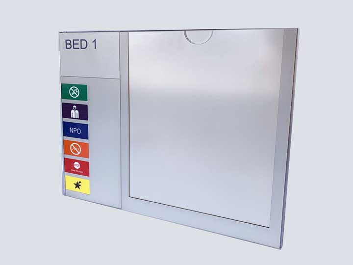 Sign - Patient Room Bed 1 - Room Sign with Insert (14x12)
