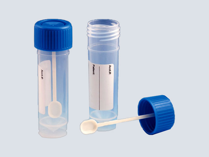 Fecal Sample Container with Spoon