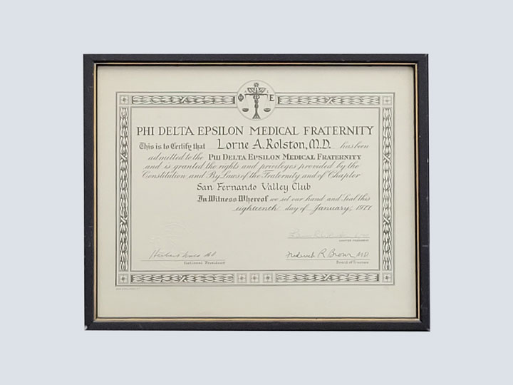 Plaque - Medical Fraternity