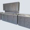 Cabinet-Set - 6' Mobile All-In-One & 4' & 2' - Charcoal