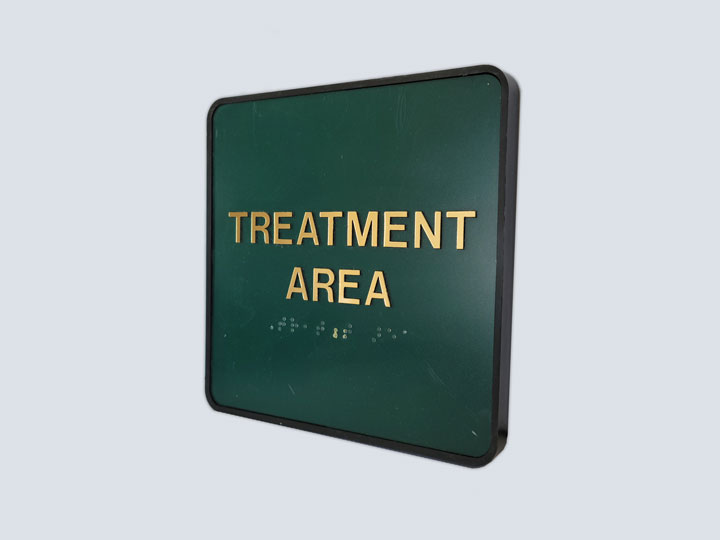 Sign (Small) - Treatment Area (6.5 x 6.5) [Green]