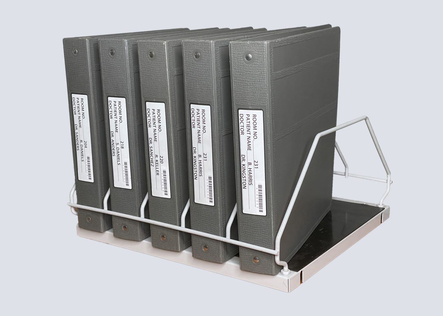 Chart Rack Med Line Chart Rack – Tabletop – 5 Slot - A-1 Medical Integration